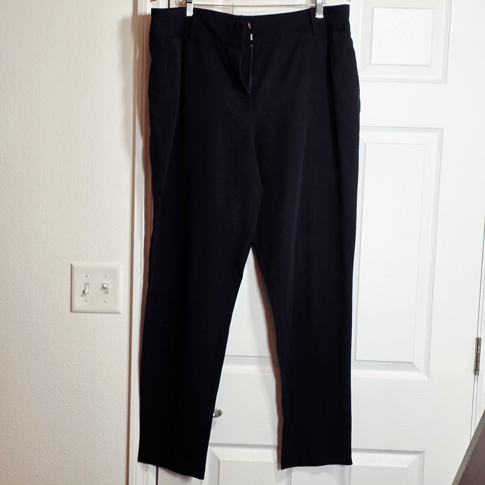ICO Ladies Career Uniform Black,  Adjustable Waist Slacks.  Size 18